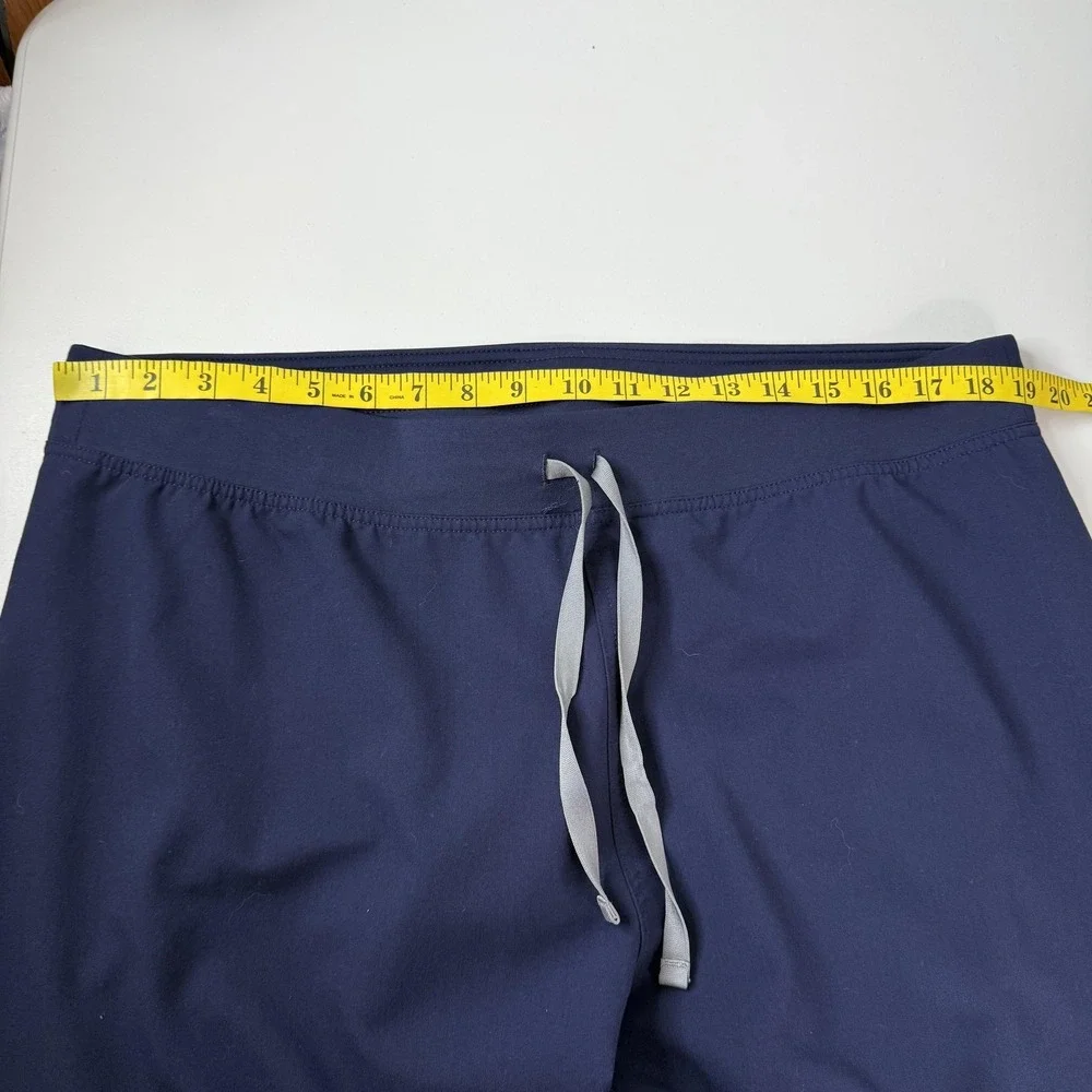 FIGS Technical Collection‎ Pants Mens XL Blue Navy Scrub Drawstring Straight Leg